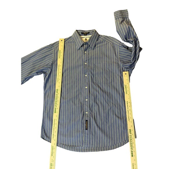 Tommy Hilfiger Dress Shirt Mens 15 1/2 32-33 Used Blue Striped - Picture 10 of 12